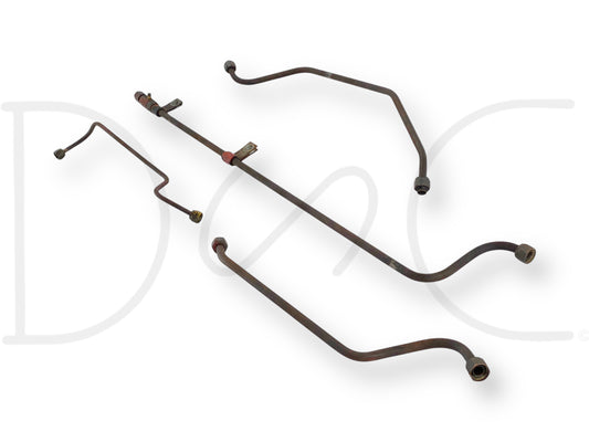 1976 International IH 1086 Tractor Injection Pump Fuel Return Line Tube Set