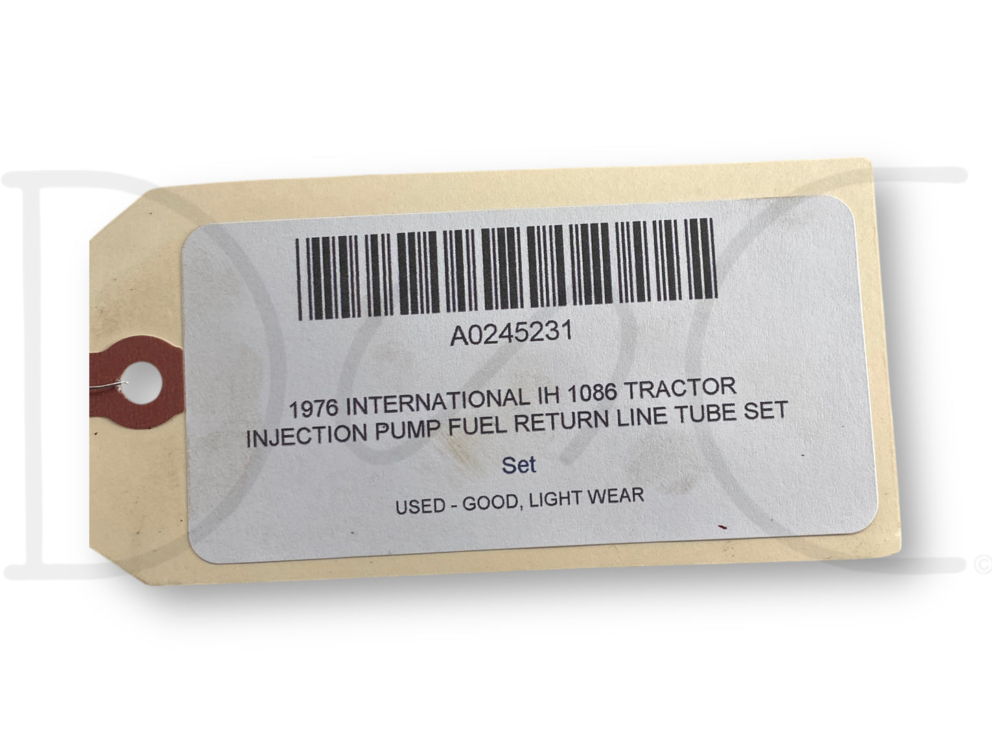 1976 International IH 1086 Tractor Injection Pump Fuel Return Line Tube Set
