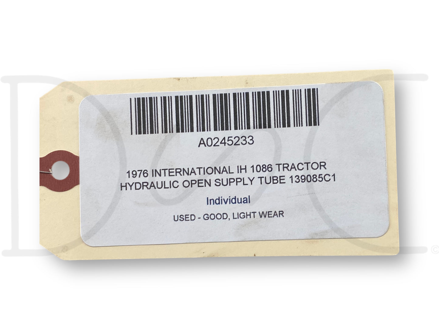 1976 International IH 1086 Tractor Hydraulic Open Supply Tube 139085C1