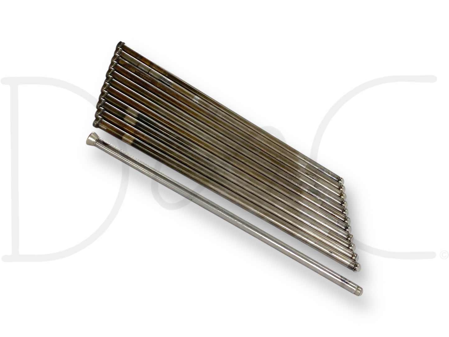 1976 International IH 1086 Tractor Dt414 Diesel Push Rod Set (12) Rods 11-7/16"