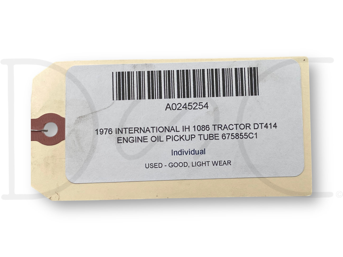 1976 International IH 1086 Tractor Dt414 Engine Oil Pickup Tube 675855C1