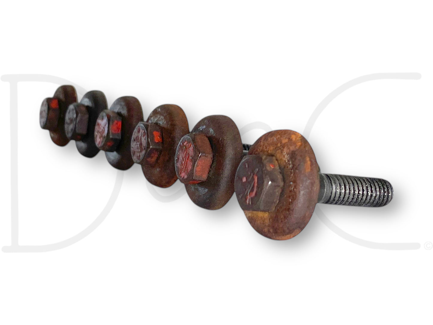 1976 International IH 1086 Tractor Dt414 Valve Cover Bolt Set (6) Bolts