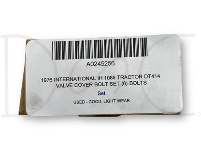 1976 International IH 1086 Tractor Dt414 Valve Cover Bolt Set (6) Bolts