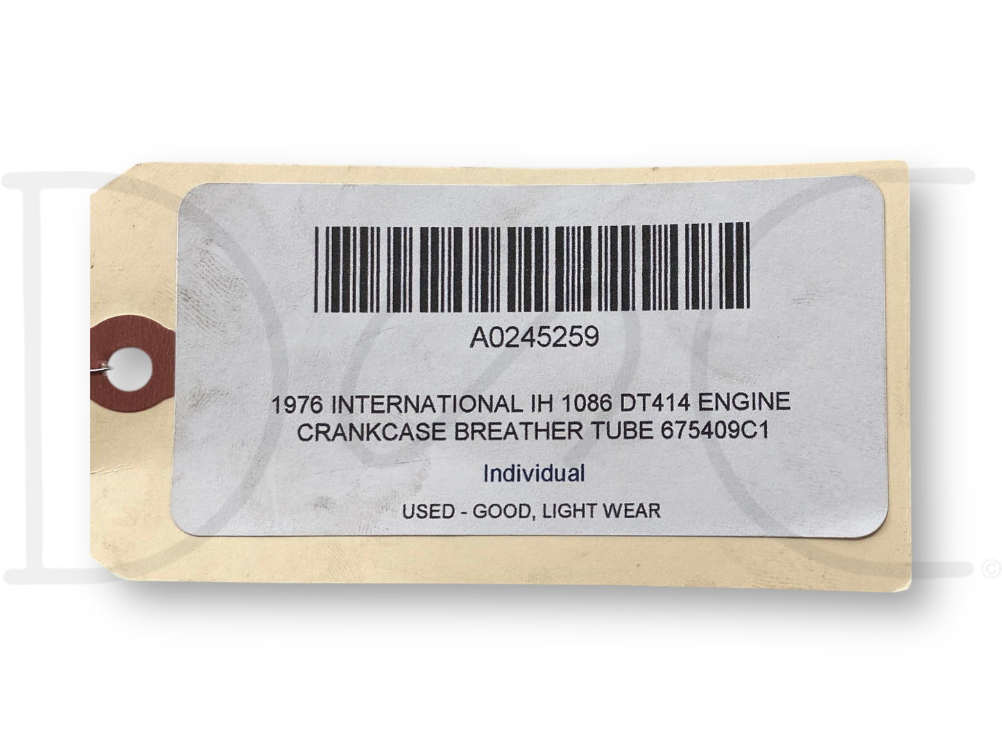 1976 International IH 1086 Dt414 Engine Crankcase Breather Tube 675409C1