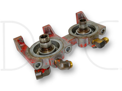 1976 International IH 1086 Tractor Diesel Fuel Filter Head 676143C1