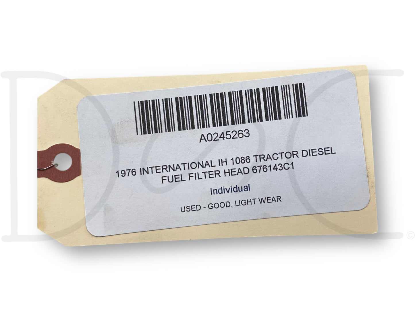 1976 International IH 1086 Tractor Diesel Fuel Filter Head 676143C1