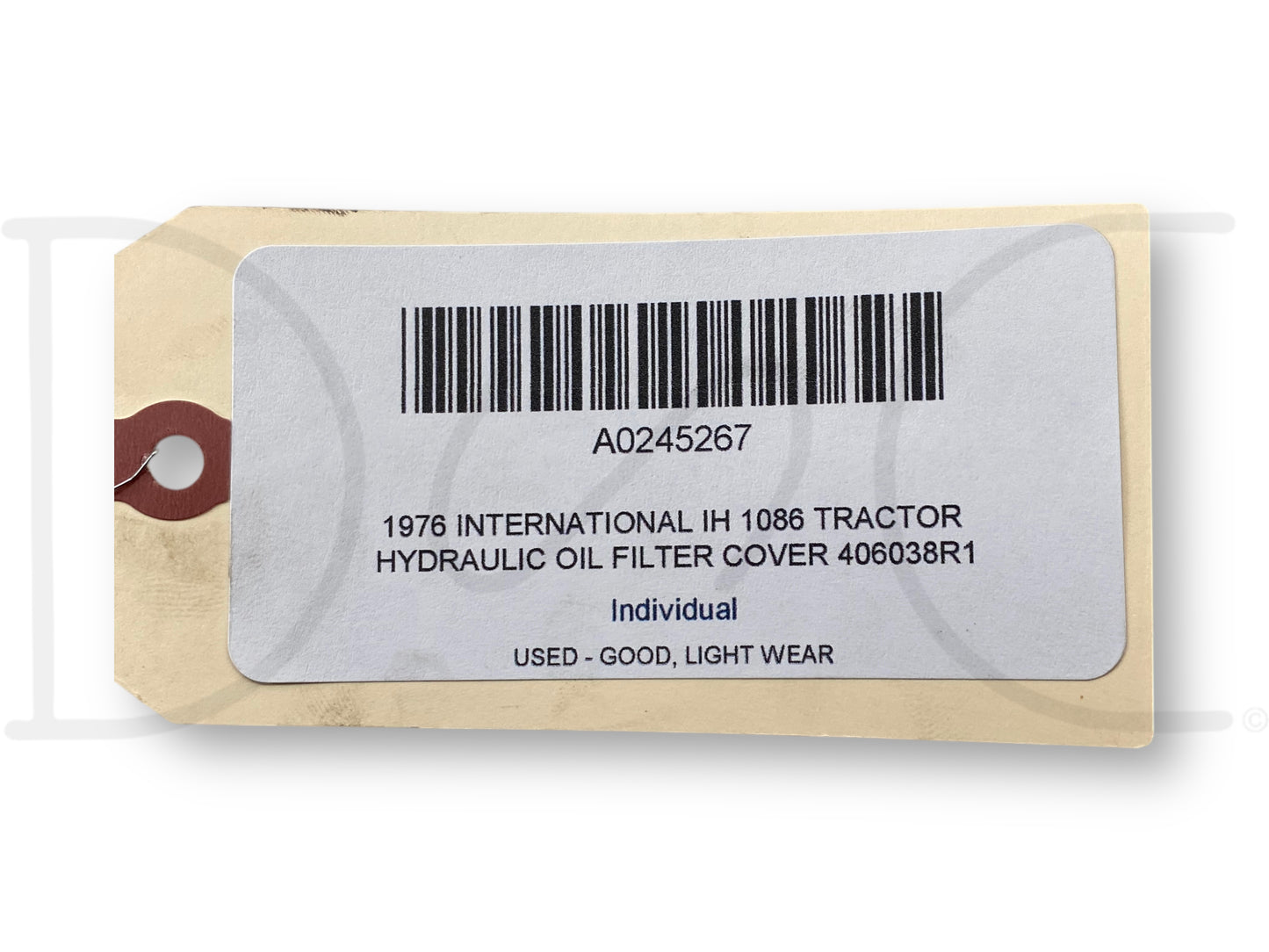 1976 International IH 1086 Tractor Hydraulic Oil Filter Cover 406038R1