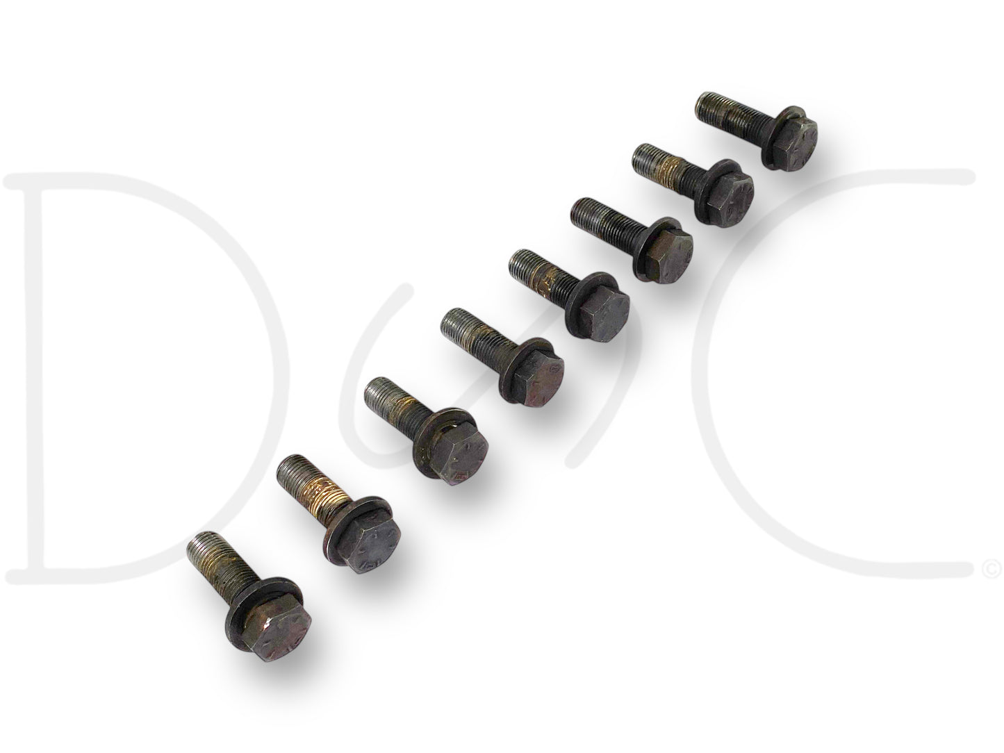 1976 International IH 1086 Tractor Dt414 Flywheel To Crankshaft Bolt Set (8)