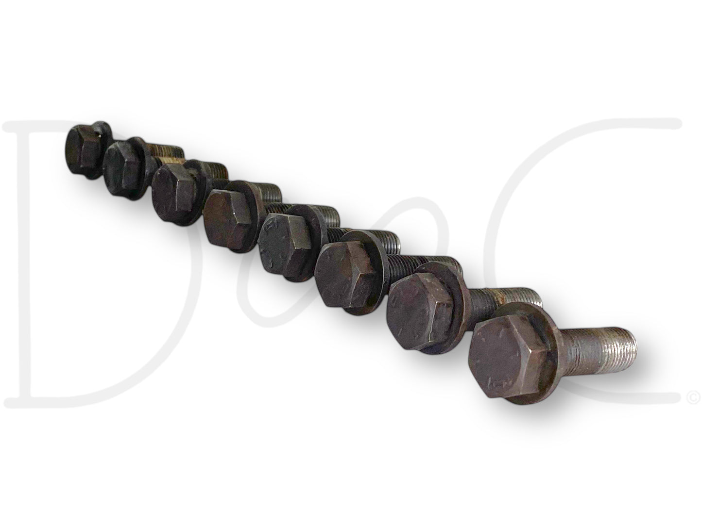 1976 International IH 1086 Tractor Dt414 Flywheel To Crankshaft Bolt Set (8)