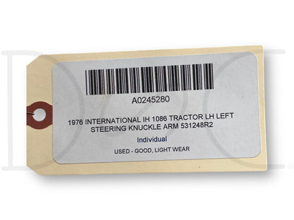 1976 International IH 1086 Tractor LH Left Steering Knuckle Arm 531248R2