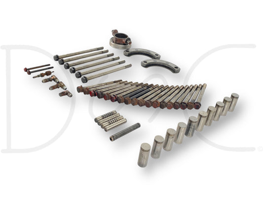 1976 International IH 1086 Tractor Hardware Lot Head Bolts Fittings Misc Parts