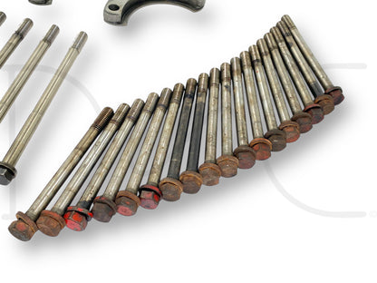 1976 International IH 1086 Tractor Hardware Lot Head Bolts Fittings Misc Parts