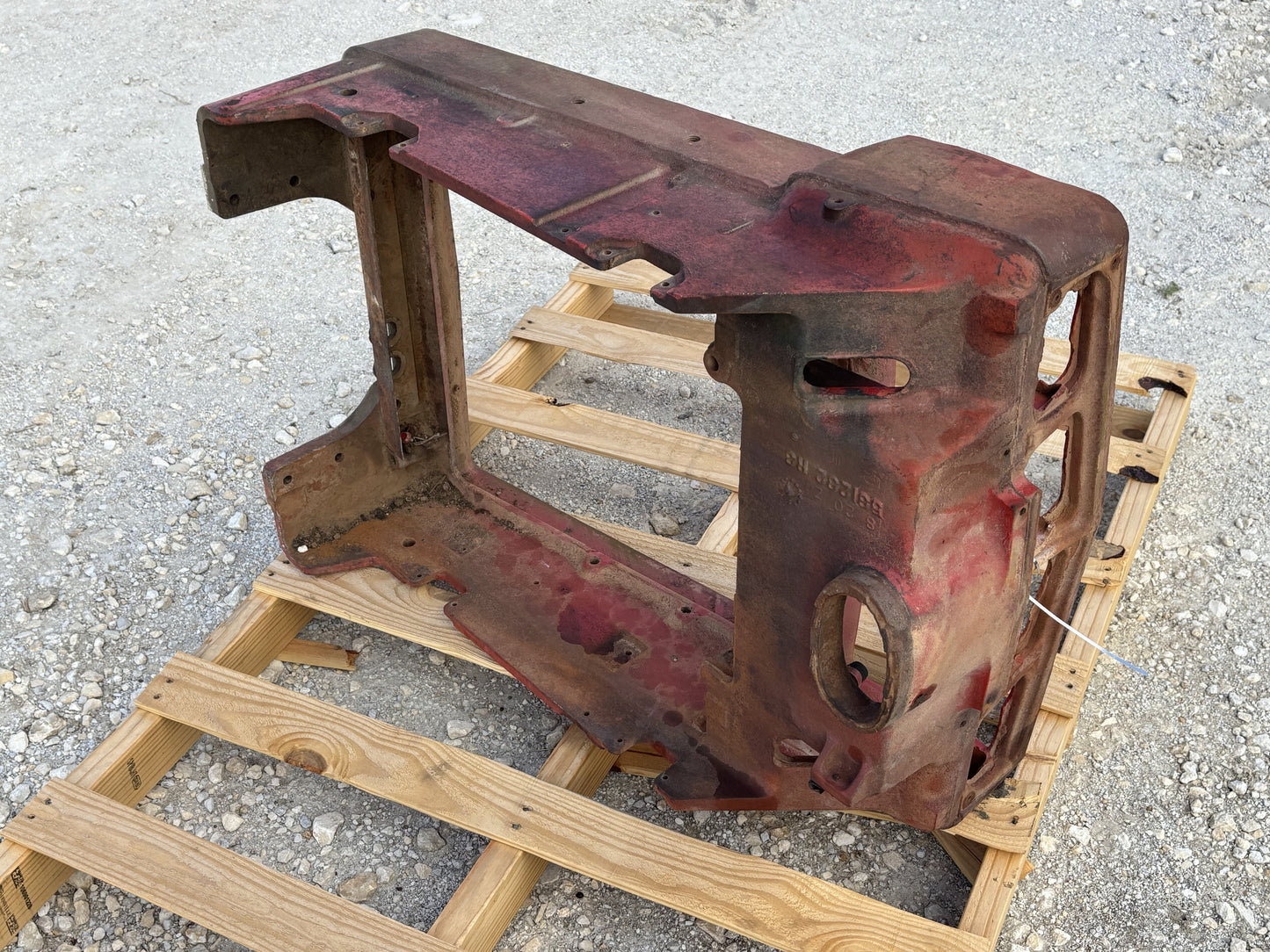 1976 International IH 1086 Tractor Front Radiator Grille Support Frame 71782C91