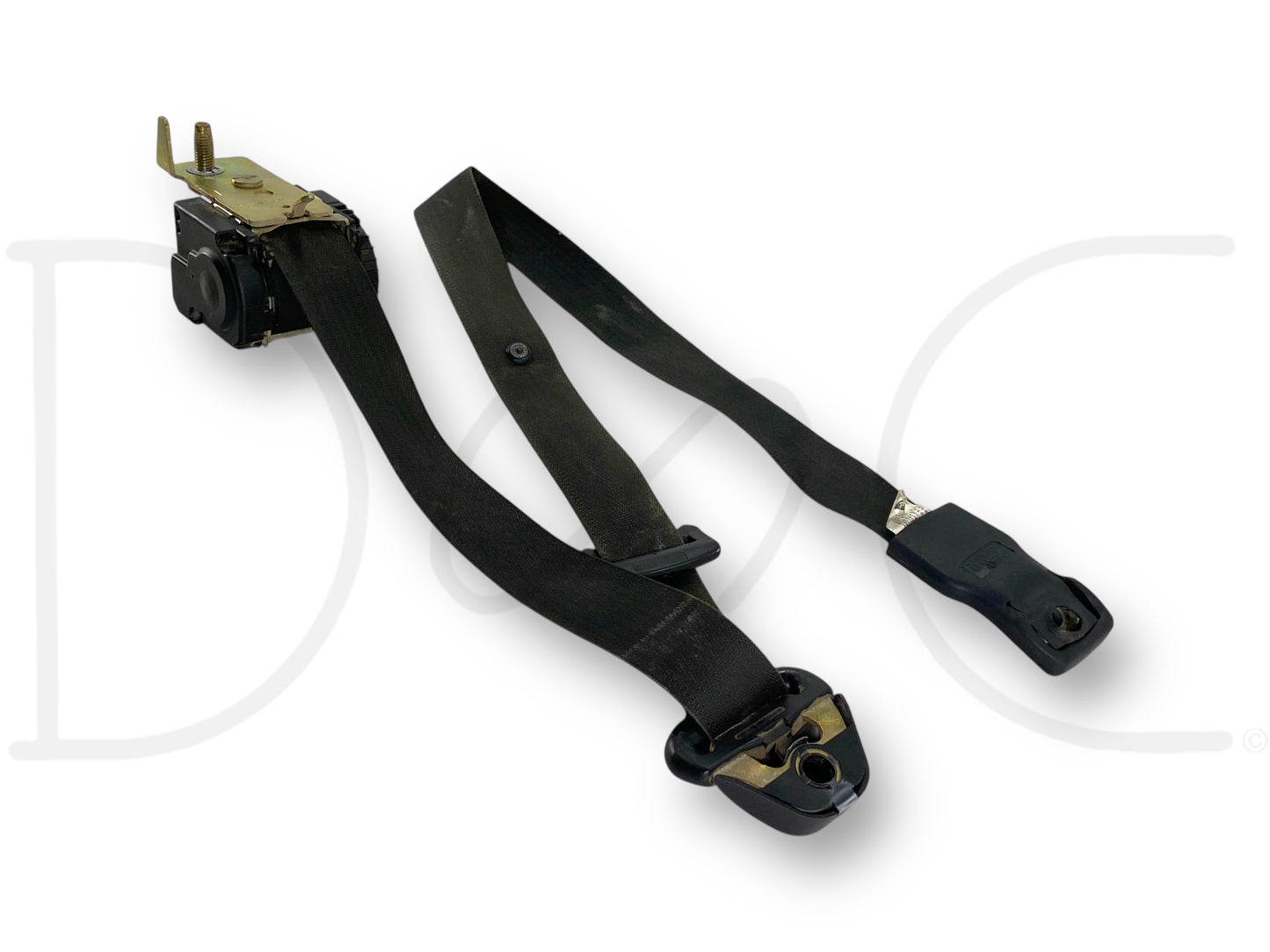 05-07 Ford F250 F350 LH Left Driver Front Seat Belt Seatbelt Black OE