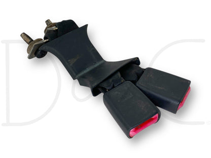 03-07 Ford F250 F350 Rear Seat Belt Seatbelt Latch Buckle Double Black OE