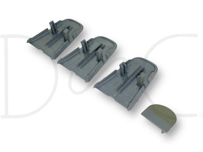 99-07 Ford F250 F350 Super Duty Dashboard Dash Bolt Cover Trim Set Gray OE