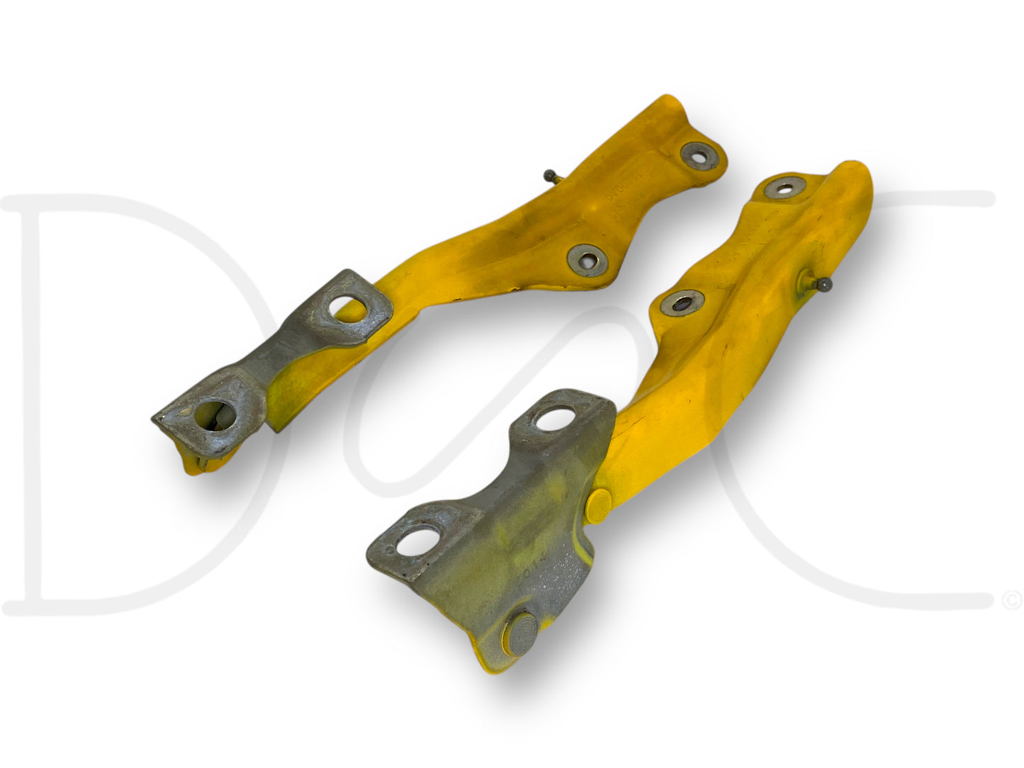99-07 Ford F250 F350 Super Duty Hood Hinge Set Yellow Hood Hinges OE RH LH Pair