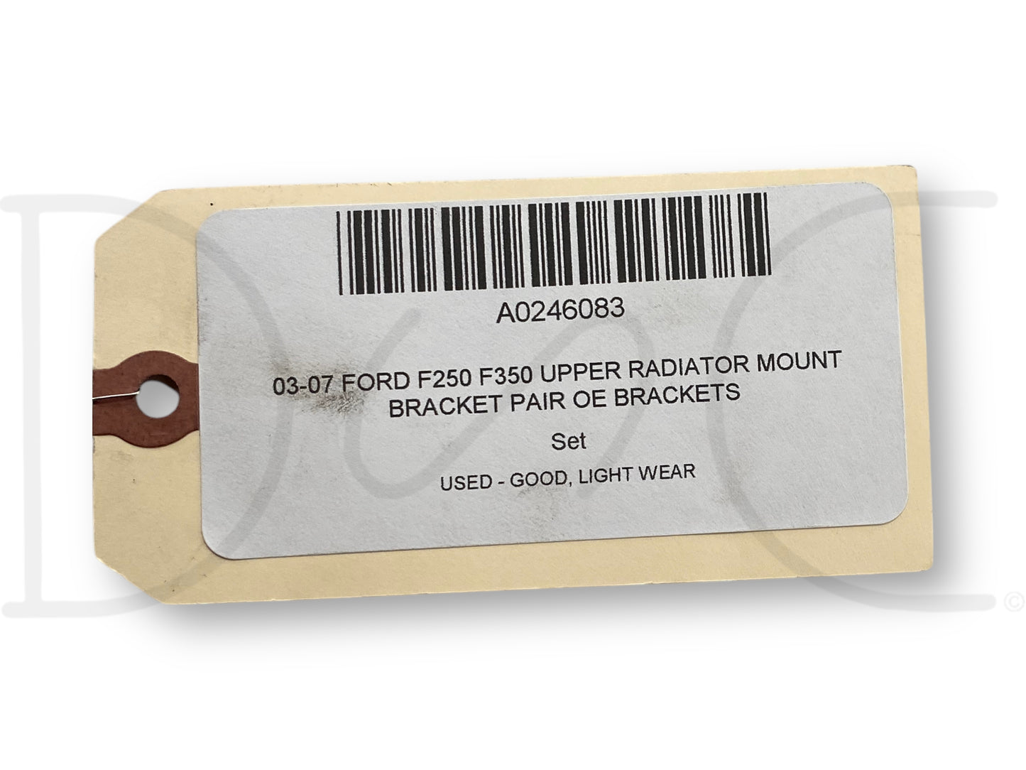 03-07 Ford F250 F350 Upper Radiator Mount Bracket Pair OE Brackets