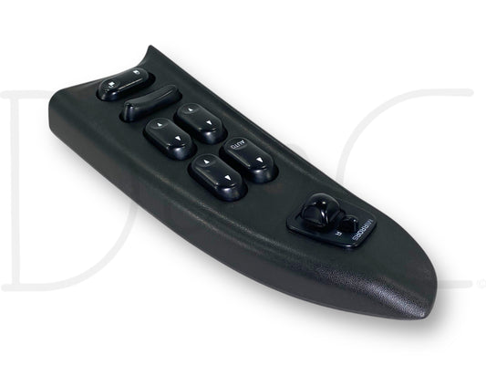 02-05 Ford F250 F350 LH Left Driver Front Power Window Lock Switch Panel Black