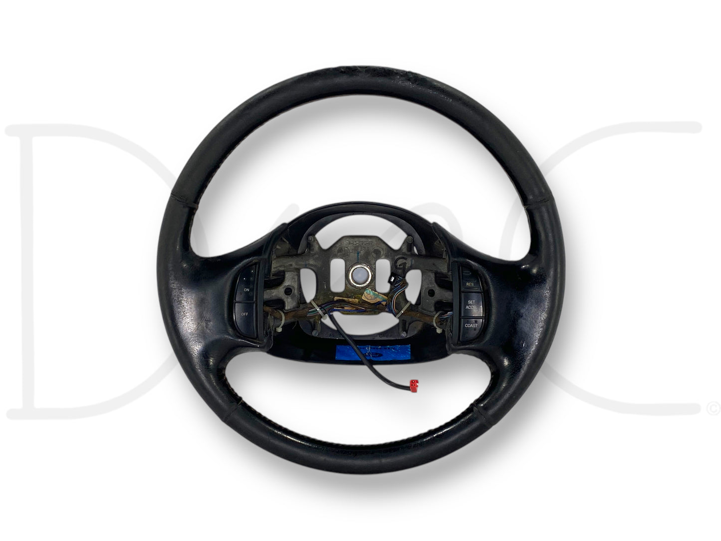 05-07 Ford F250 F350 Steering Wheel W/ Cruise Control Black Leather OEM *Blem*