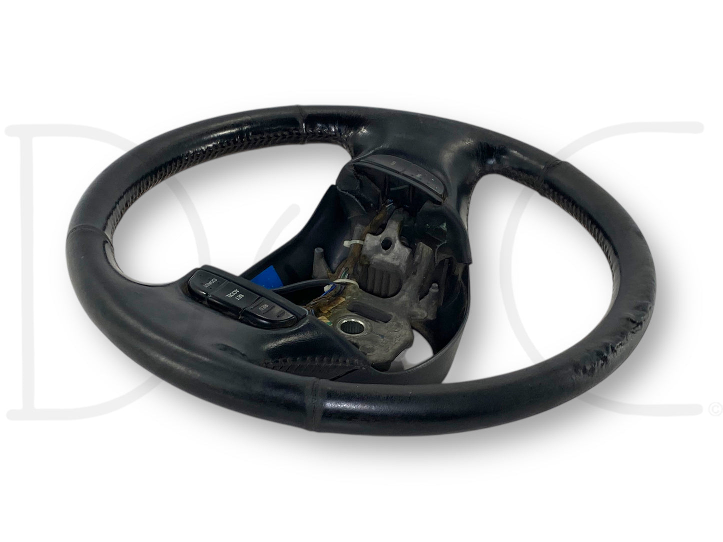 05-07 Ford F250 F350 Steering Wheel W/ Cruise Control Black Leather OEM *Blem*