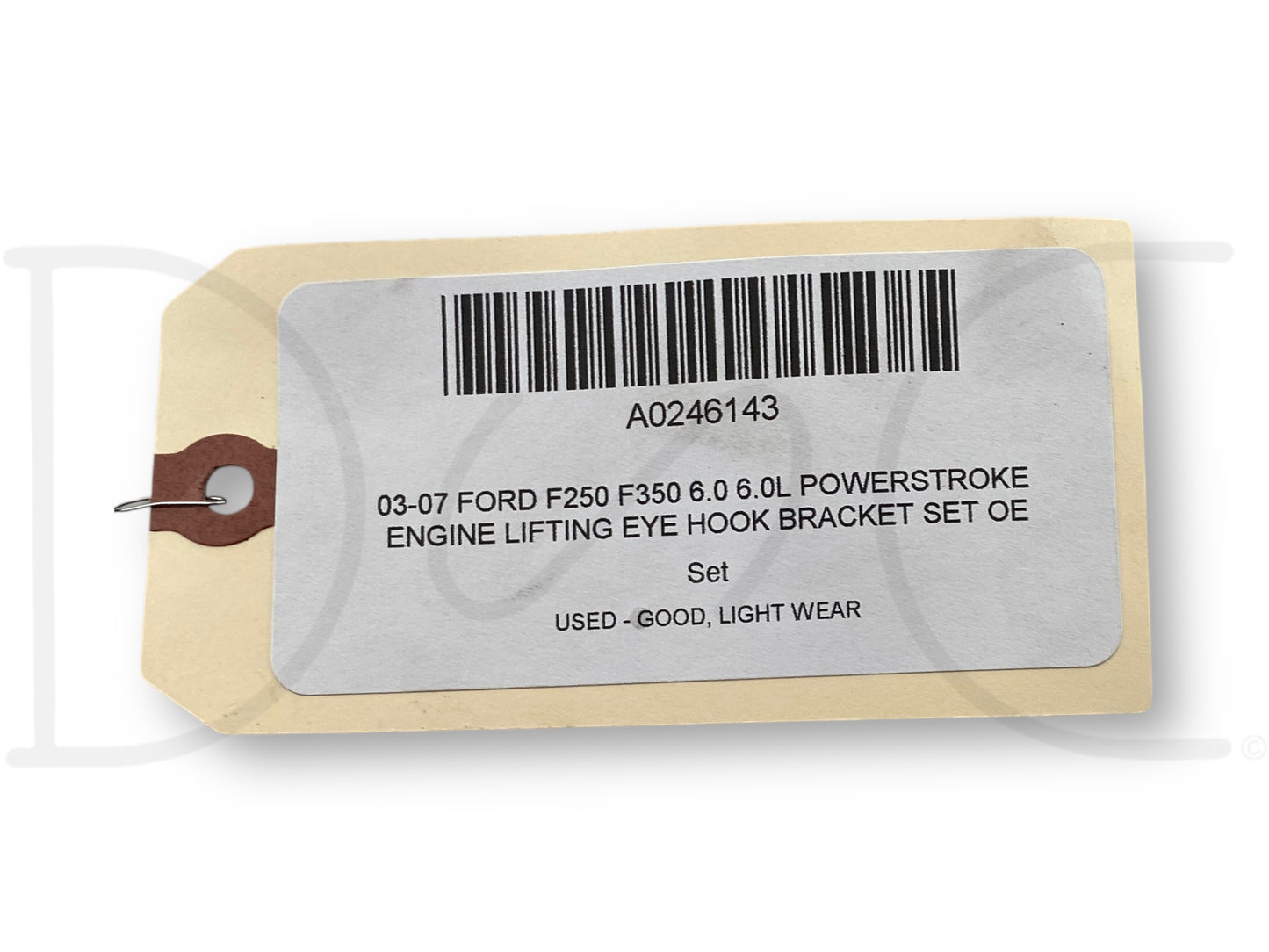 03-07 Ford F250 F350 6.0 6.0L Powerstroke Engine Lifting Eye Hook Bracket Set OE