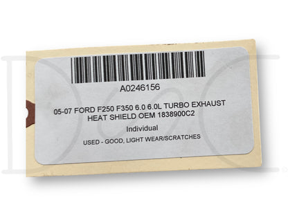 05-07 Ford F250 F350 6.0 6.0L Turbo Exhaust Heat Shield OEM 1838900C2