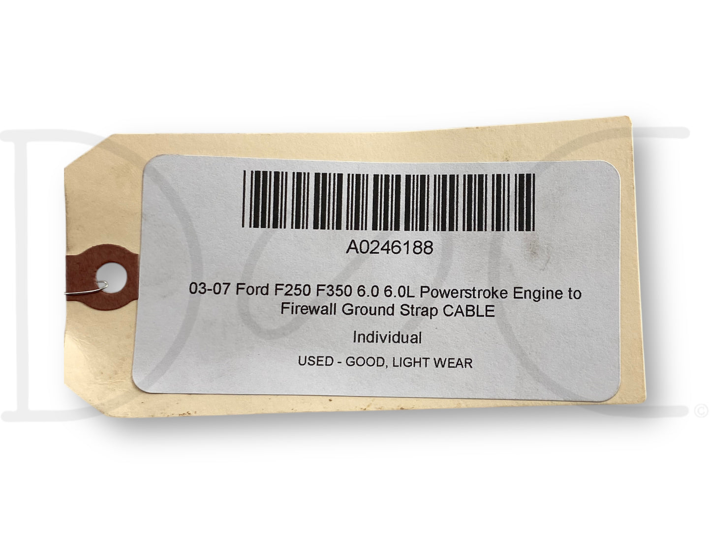 03-07 Ford F250 F350 6.0 6.0L Powerstroke Engine To Firewall Ground Strap Cable