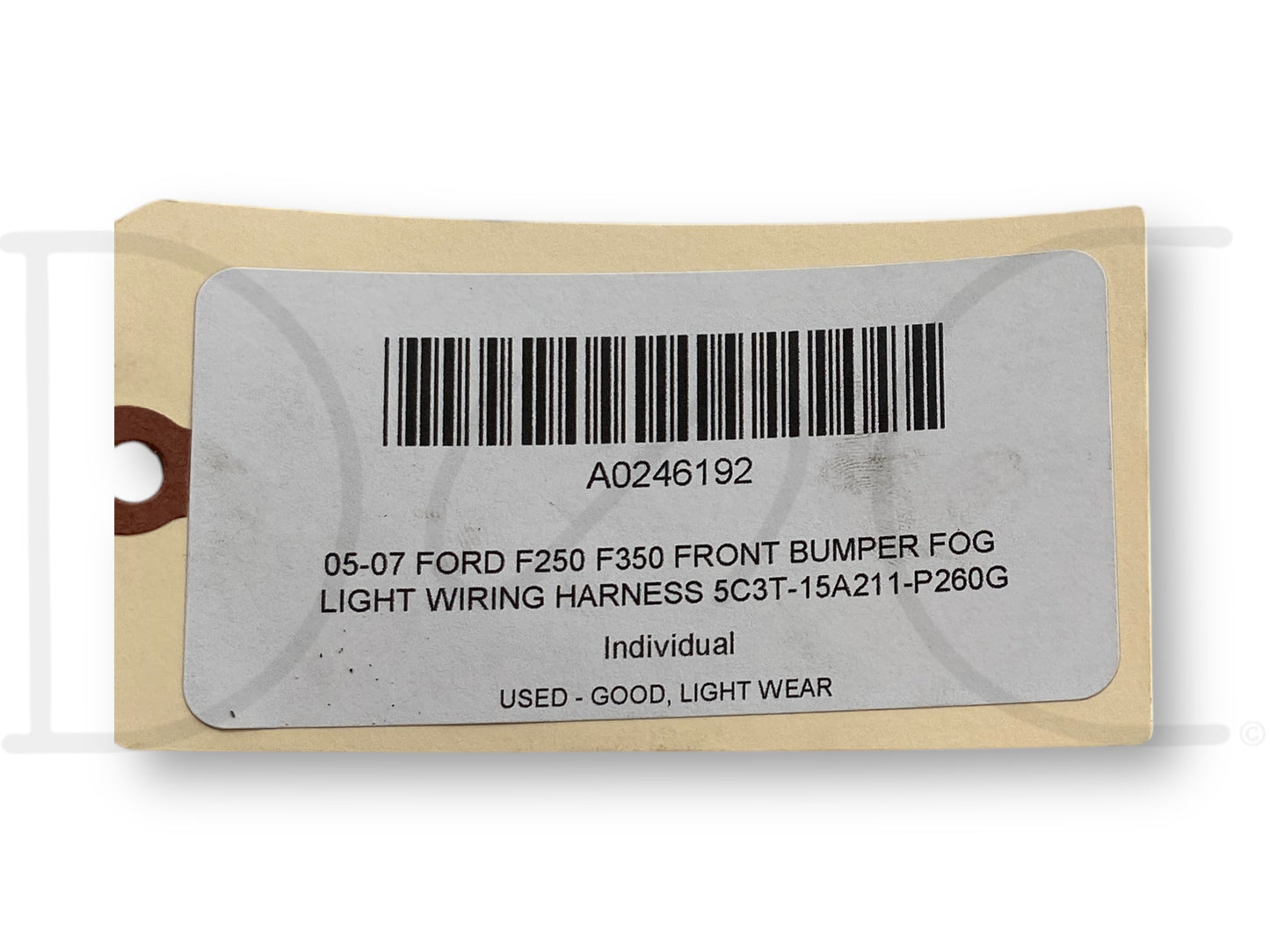 05-07 Ford F250 F350 Front Bumper Fog Light Wiring Harness 5C3T-15A211-P260G