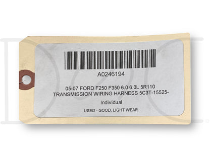 05-07 Ford F250 F350 6.0 6.0L 5R110 Transmission Wiring Harness 5C3T-15525-P2604