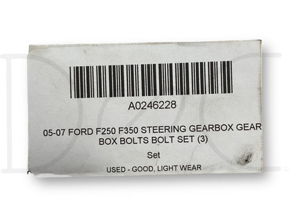 05-07 Ford F250 F350 Steering Gearbox Gear Box Bolts Bolt Set (3)