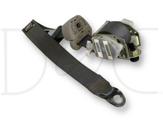 06-09 Dodge Ram 2500 3500 Quad RH Right Passenger Rear Seat Belt Seatbelt Gray