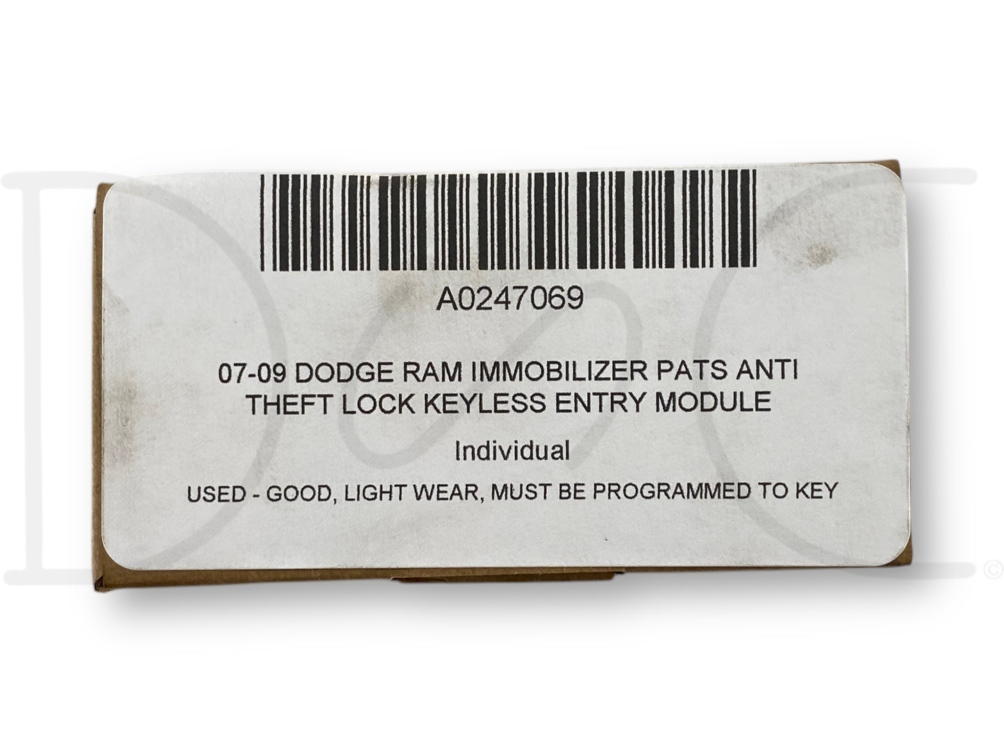 07-09 Dodge Ram Immobilizer PATS Anti Theft Lock Keyless Entry Module 05026221AJ