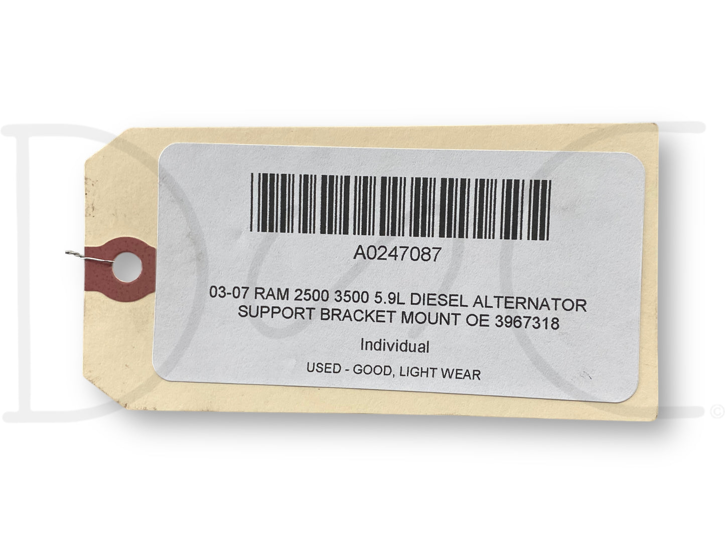 03-07 Ram 2500 3500 5.9L Diesel Alternator Support Bracket Mount OE 3967318
