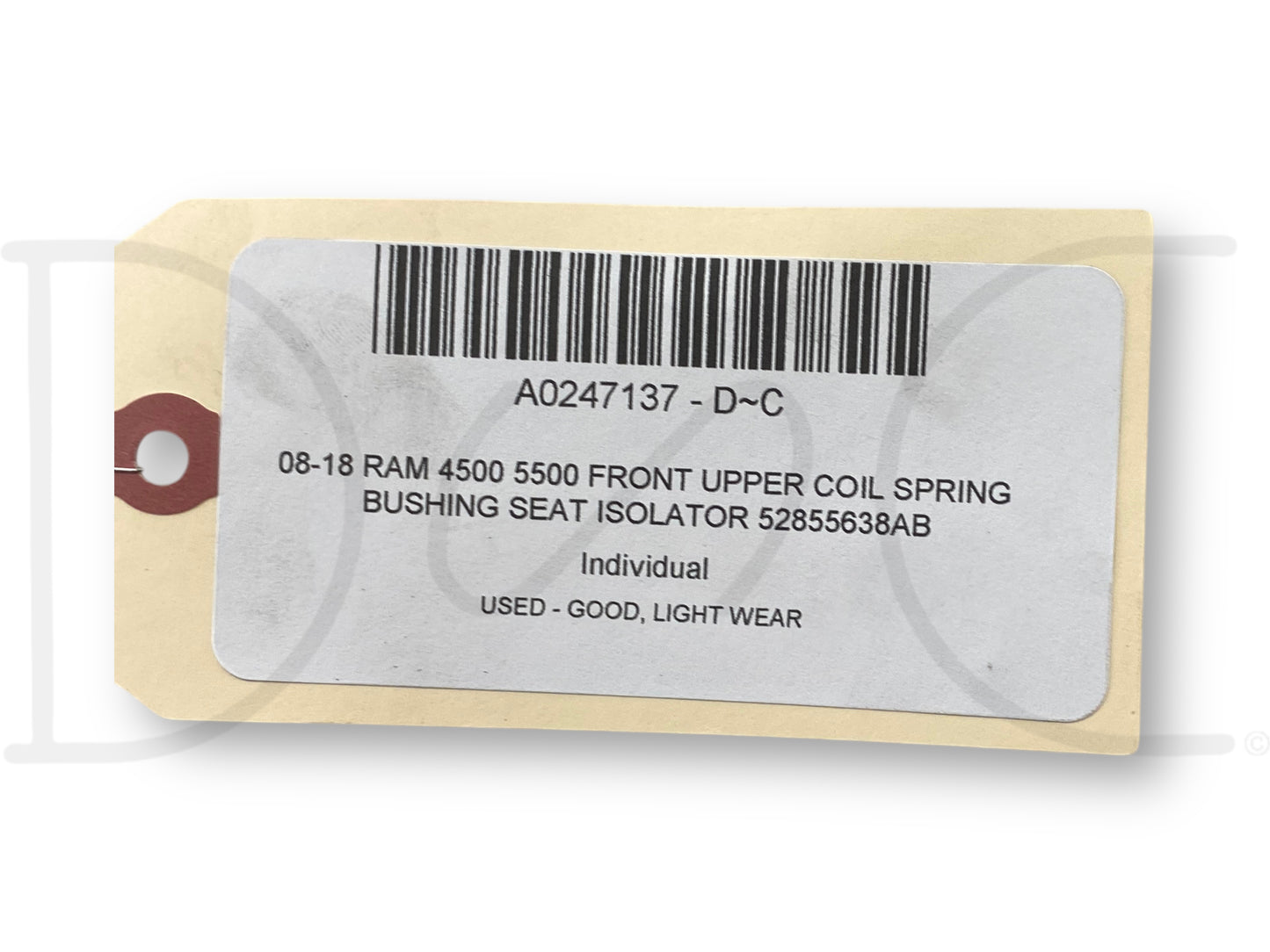 08-18 Ram 4500 5500 Front Upper Coil Spring Bushing Seat Isolator 52855638Ab