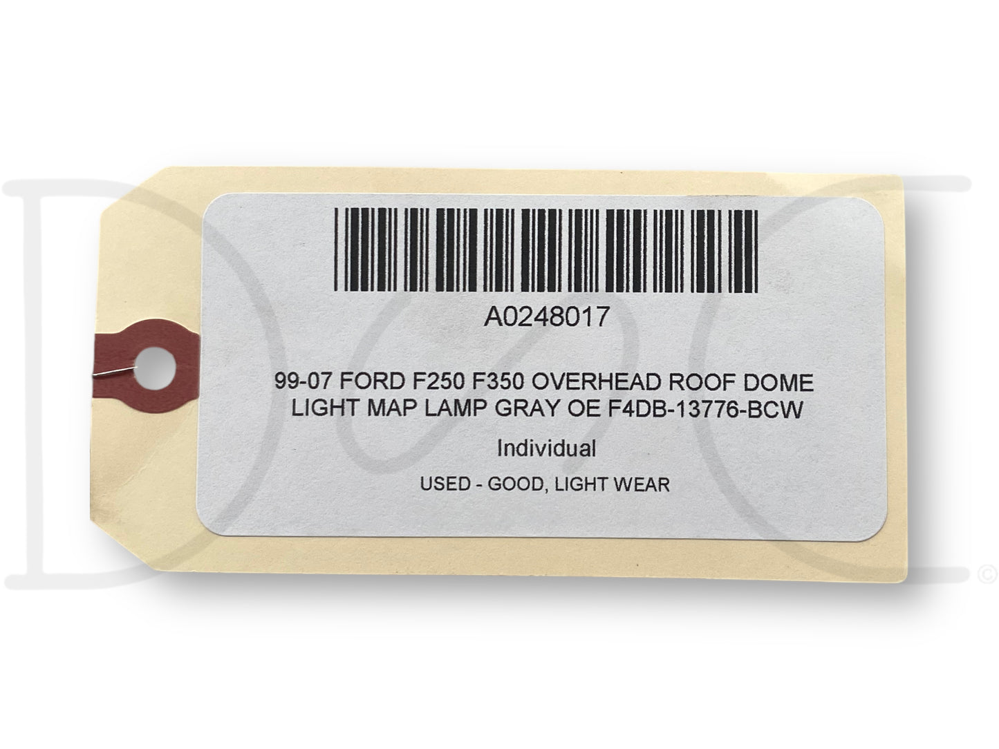 99-07 Ford F250 F350 Overhead Roof Dome Light Map Lamp Gray OE F4Db-13776-Bcw