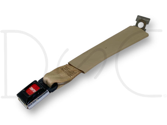 99-00 Ford F250 F350 Front Center Seat Belt Seatbelt Latch Buckle Tan OEM