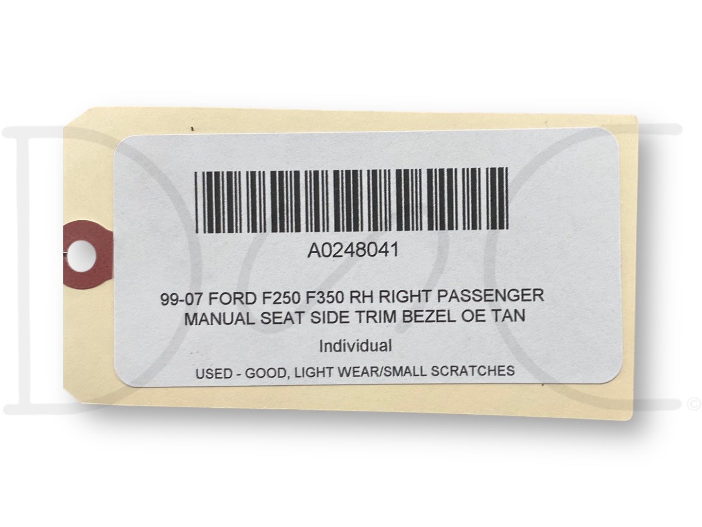 99-07 Ford F250 F350 RH Right Passenger Manual Seat Side Trim Bezel OE Tan