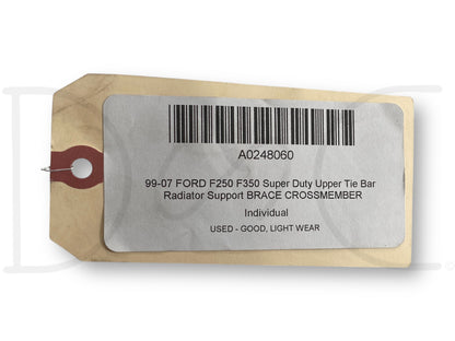 99-07 Ford F250 F350 Super Duty Upper Tie Bar Radiator Support Brace Crossmember