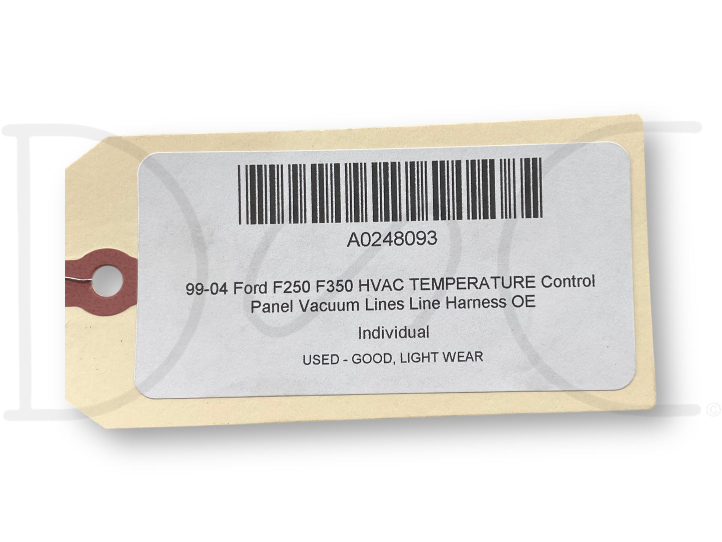 99-04 Ford F250 F350 HVAC Temperature Control Panel Vacuum Lines Line Harness OE