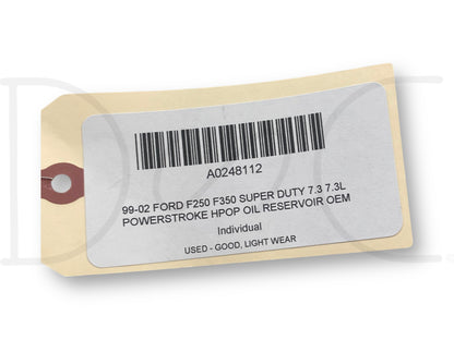 99-02 Ford F250 F350 Super Duty 7.3 7.3L Powerstroke HPOP Oil Reservoir OEM