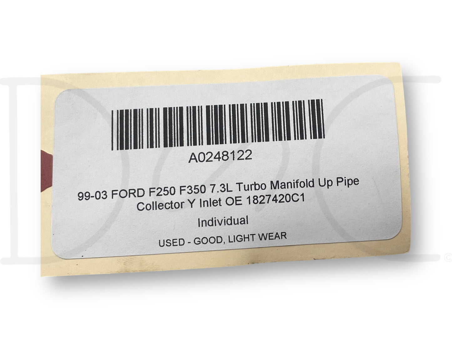 99-03 Ford F250 F350 7.3L Turbo Manifold Up Pipe Collector Y Inlet OE 1827420C1