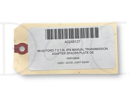 99-02 Ford 7.3 7.3L ZF6 Manual Transmission Adapter Spacer Plate OE