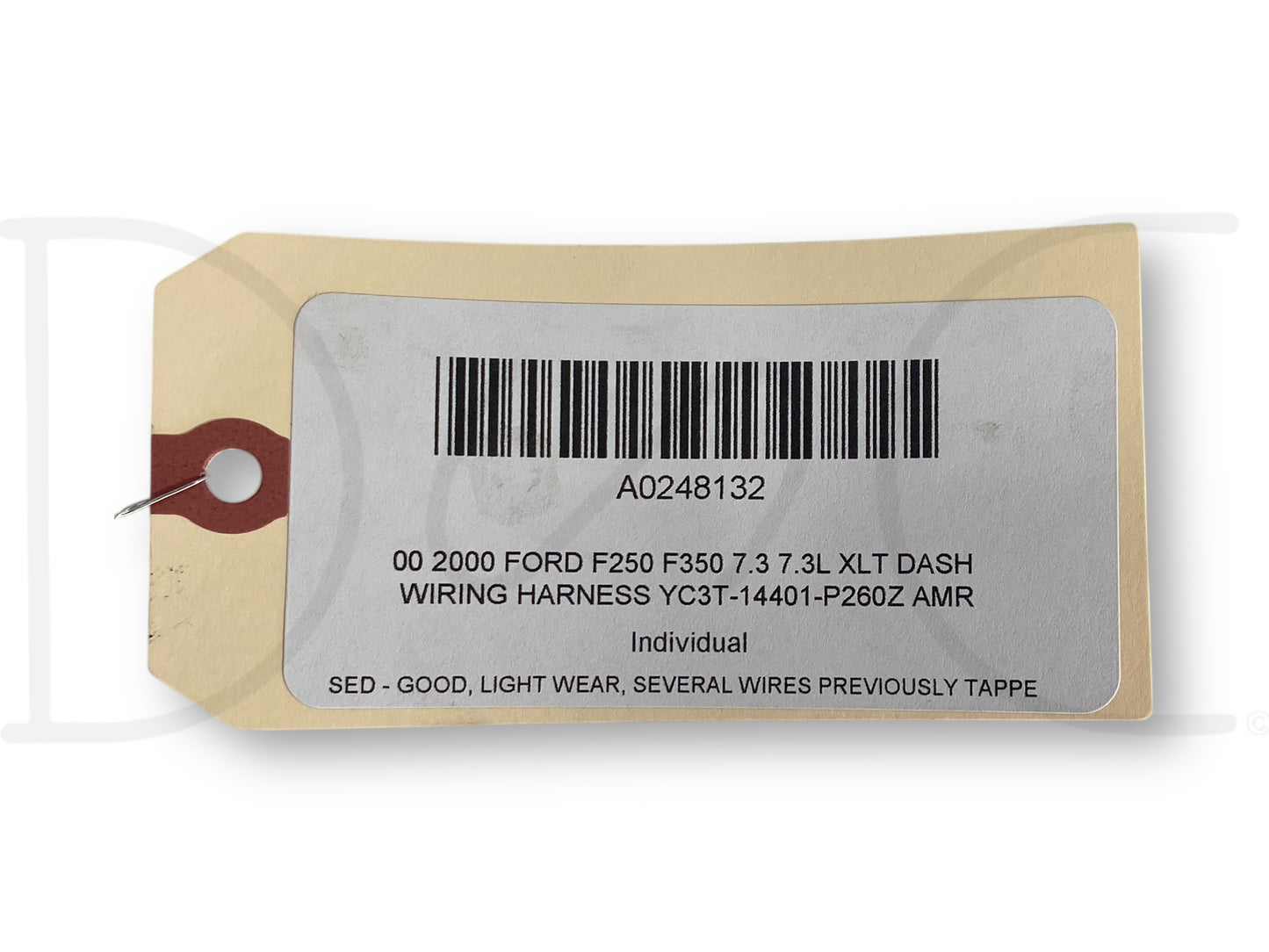 00 2000 Ford F250 F350 7.3 7.3L XLT Dash Wiring Harness YC3T-14401-P260Z Amr