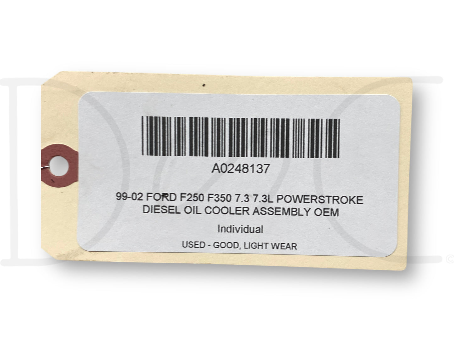 99-02 Ford F250 F350 7.3 7.3L Powerstroke Diesel Oil Cooler Assembly OEM