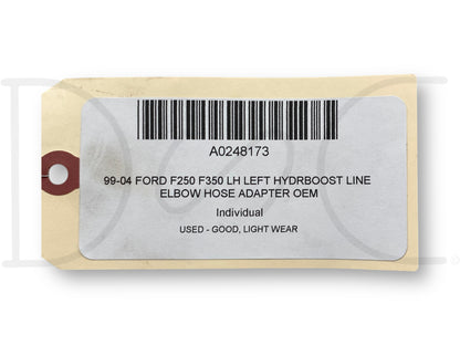 99-04 Ford F250 F350 LH Left Hydrboost Line Elbow Hose Adapter OEM