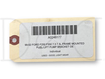 99-02 Ford F250 F350 7.3 7.3L Frame Mounted Fuel Lift Pump Bracket OE