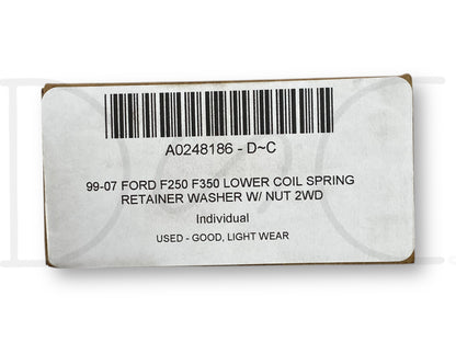 99-07 Ford F250 F350 Lower Coil Spring Retainer Washer W/ Nut 2WD