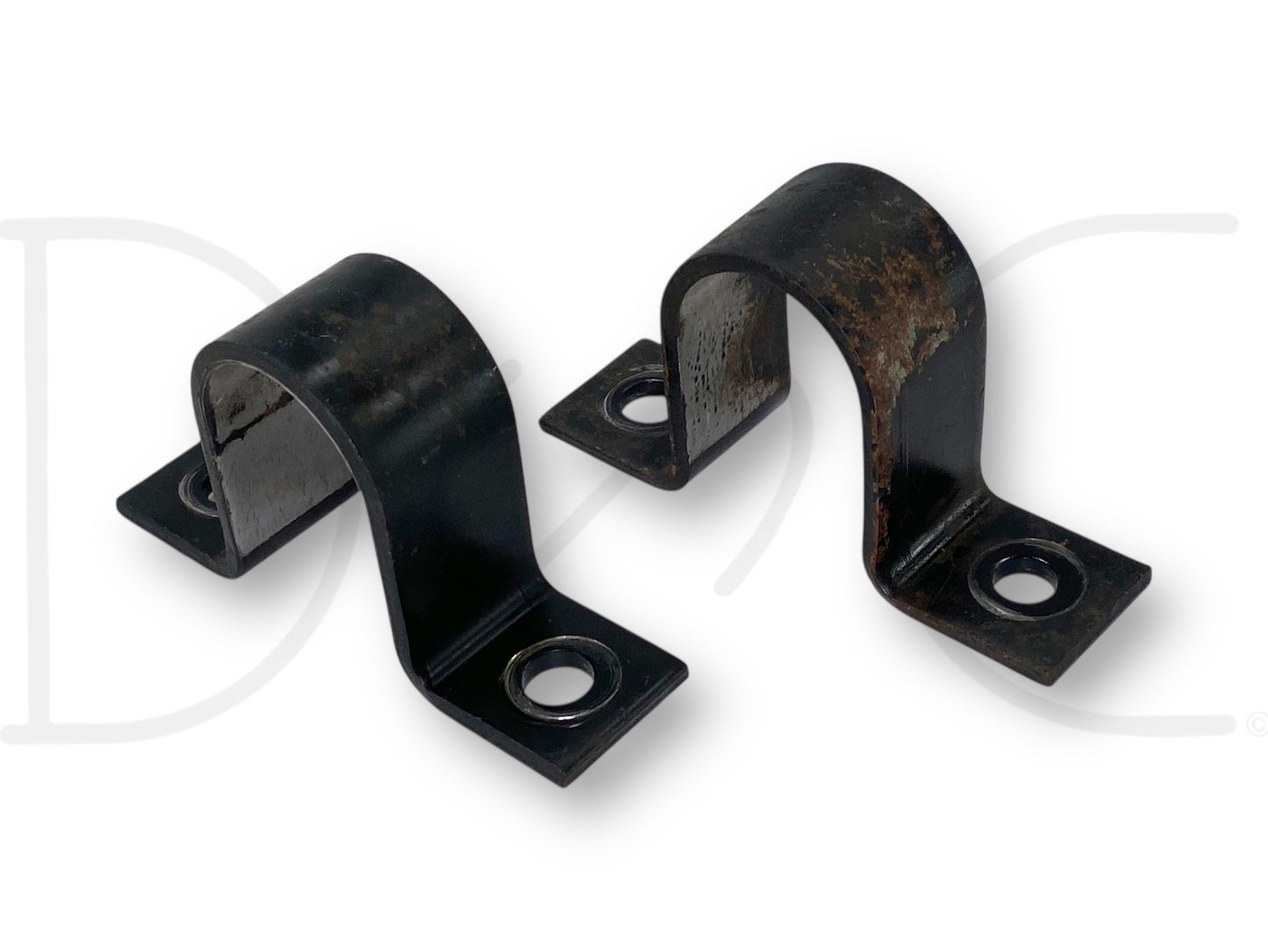 99-04 Ford F250 F350 2WD Front Axle Sway Bar Bushing Brackets Bracket Set OE