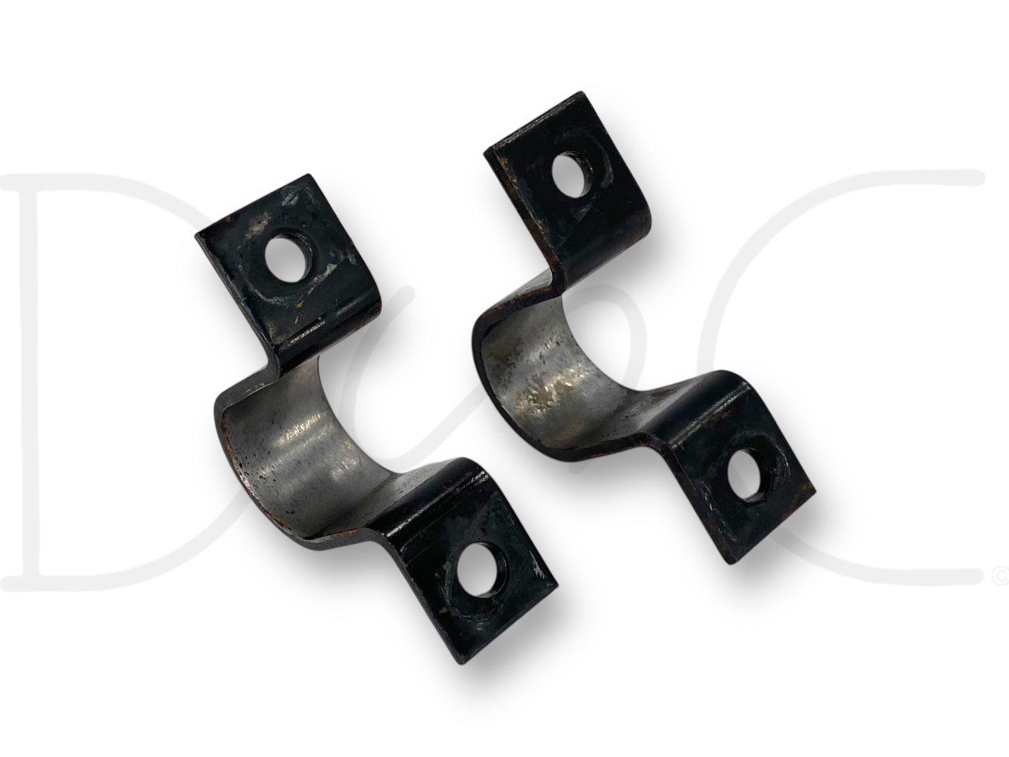 99-04 Ford F250 F350 2WD Front Axle Sway Bar Bushing Brackets Bracket Set OE